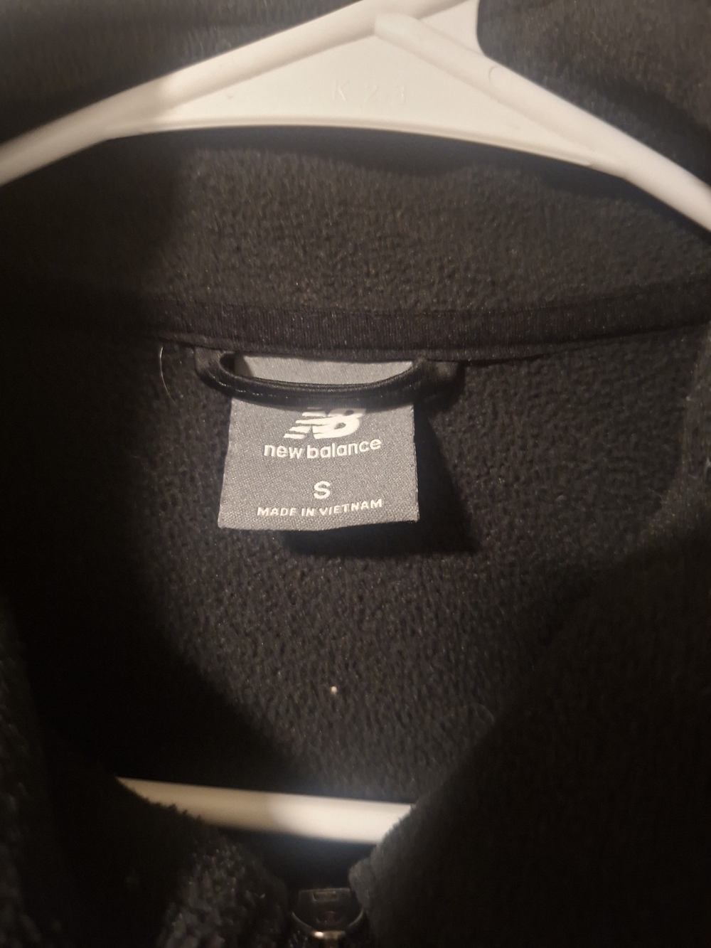 New Balance Men’s Black Fleece Sweater Jacket - S